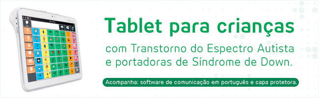 Imagem com os dizeres Tablet Indi para crianças autistas